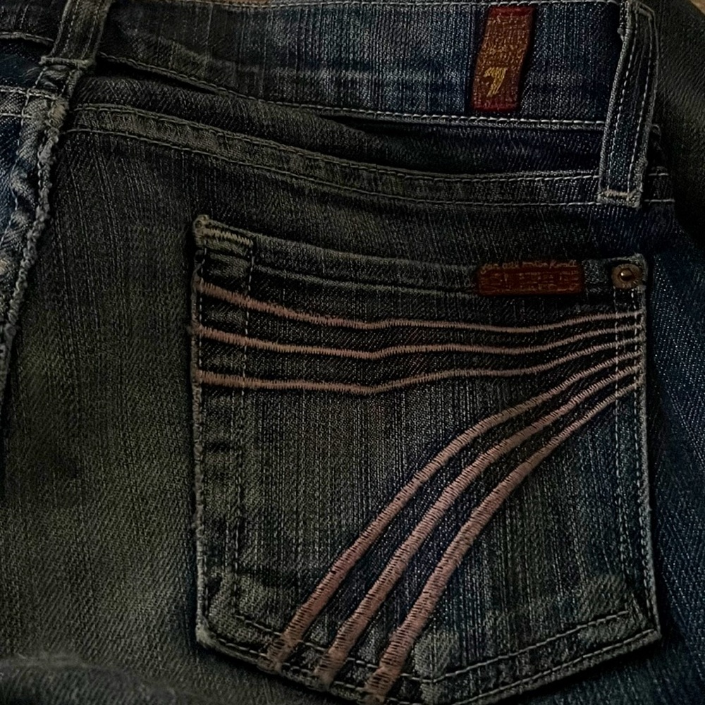 7 For All Mankind  Flare Dojo/ BEBE Jeans 26- LOT OF 2